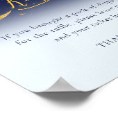 Twinkle Little Star Boy Baby shower Diaper Raffle Poster (Hoek)