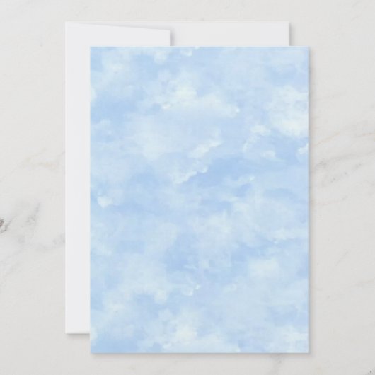 Twinkle Little Star Boy Kaart (Achterkant)