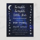 Twinkle Little Star Budget Baby shower Invitation (Voorkant)