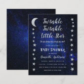 Twinkle Little Star Budget Baby Shower Uitnodiging (Voorkant / Achterkant)