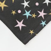 Twinkle Little Star Confetti & Chalk Baby shower Fleece Deken (Hoek)