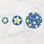 Twinkle Little Star Cute 1st Birthday Party Theme Confetti (Achterkanten)