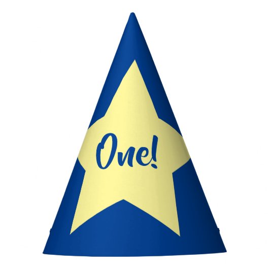 Twinkle Little Star Cute 1st Birthday Party Theme Feesthoedjes (Voorkant)