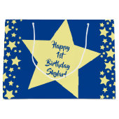 Twinkle Little Star Cute 1st Birthday Party Theme Groot Cadeauzakje (Voorkant)