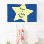 Twinkle Little Star Cute 1st Birthday Party Theme Spandoek (Insitu)