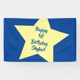 Twinkle Little Star Cute 1st Birthday Party Theme Spandoek