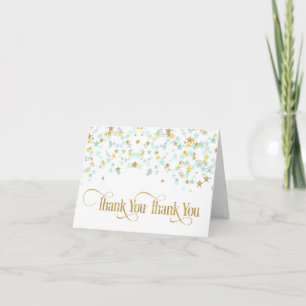 Twinkle Little Star Dank Je Groen Goud Bedankkaart