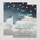 Twinkle Little Star Diaper Raffle & Books for Baby Aankondiging (Voorkant / Achterkant)
