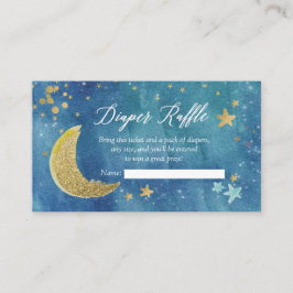 Twinkle Little Star Diaper Raffle Card Informatiekaartje