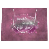 Twinkle Little Star | Dusty Mauve Pink Grey Groot Cadeauzakje (Voorkant)