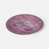 Twinkle Little Star | Dusty Mauve Pink Grey Papieren Bordje (Gekanteld)