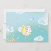 Twinkle Little Star Elephant 1st Birthday Foto Kaart (Achterkant)