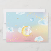 Twinkle Little Star Elephant 1st Birthday Foto Kaart (Achterkant)
