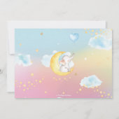 Twinkle Little Star Elephant 1st Birthday Party Bedankkaart (Achterkant)