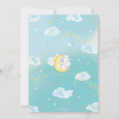 Twinkle Little Star Elephant Baby Boy Bedankkaart (Achterkant)