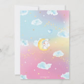 Twinkle Little Star Elephant Birthday Party Bedankkaart (Achterkant)