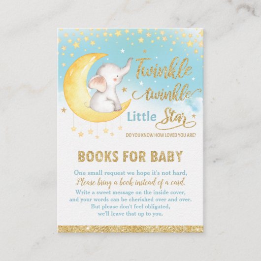 Twinkle Little Star Elephant Boy brengt boek mee Informatiekaartje (Voorkant)