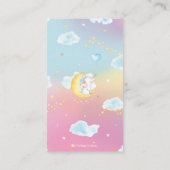 Twinkle Little Star Elephant Girl Diaper Raffle Informatiekaartje (Achterkant)