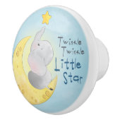 Twinkle Little Star Elephant Keramische Knop (Rechts)