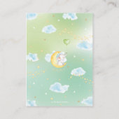 Twinkle Little Star Elephant Neutral Diaper Raffle Informatiekaartje (Achterkant)