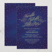 Twinkle Little Star Enchanted Baby shower Kaart (Voorkant / Achterkant)