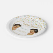 Twinkle Little Star Etnische Baby Genderneutraal Papieren Bordje (Gekanteld)