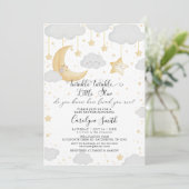 Twinkle Little Star Gender Neutral Baby shower Kaart (Staand voorkant)