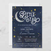 Twinkle Little Star Gender Neutral Baby shower Kaart (Voorkant)