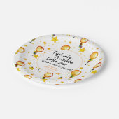 Twinkle Little Star Gender Neutral Baby shower Papieren Bordje (Gekanteld)