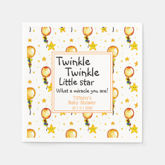 Twinkle Little Star Gender Neutral Baby shower Servet