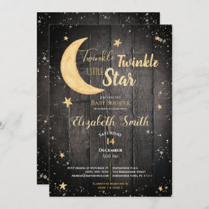 Twinkle little star gender neutral babyshower kaart
