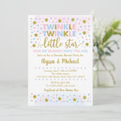 Twinkle Little Star Gender onthulling Kaart (Staand voorkant)