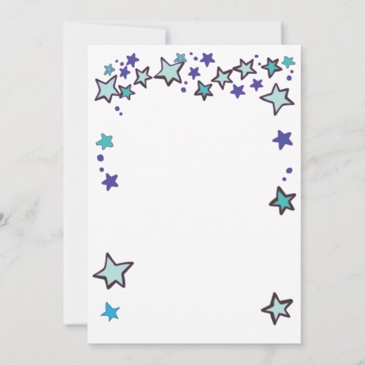 Twinkle Little Star Gender onthulling Kaart (Achterkant)