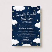 Twinkle Little Star Gender onthulling Party Invita Kaart