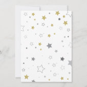 Twinkle Little Star Gender onthult Baby shower Kaart (Achterkant)