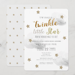 Twinkle Little Star Gender onthult Baby shower Kaart