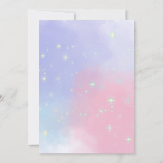 Twinkle Little Star Gender Onthult Schattigee Wate Kaart (Achterkant)