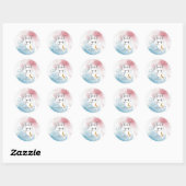 Twinkle Little Star Gender onthult veeg Ronde Sticker (Vel)