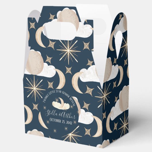 Twinkle Little Star Gender Reveal – Celestial Part Bedankdoosjes (Geopend)