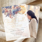 Twinkle Little Star Gender Reveal Custom Party Vellum Uitnodigingen