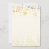 Twinkle Little Star Geslacht Onthul Gouden Sprinkl Kaart (Achterkant)