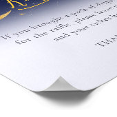 Twinkle Little Star Geslacht onthullen Luier Raffl Poster (Hoek)