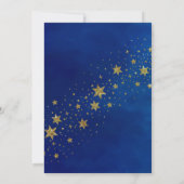 Twinkle Little Star Geslacht onthult blauw goud Kaart (Achterkant)