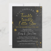 Twinkle Little Star Geslacht Onthult Chic Zwart Go Kaart (Voorkant)