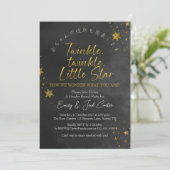 Twinkle Little Star Geslacht Onthult Chic Zwart Go Kaart (Staand voorkant)