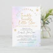 Twinkle Little Star Geslacht Onthult Dromerige Hem Kaart (Staand voorkant)