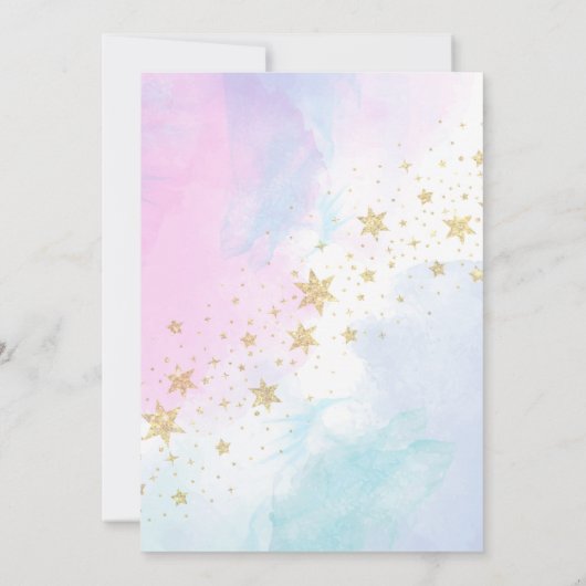 Twinkle Little Star Geslacht Onthult Dromerige Hem Kaart (Achterkant)