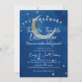 Twinkle Little Star Geslacht Onthult Moon Navy Gol Kaart (Voorkant)