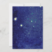 Twinkle Little Star Geslacht Onthult Navy Waterver Kaart (Achterkant)