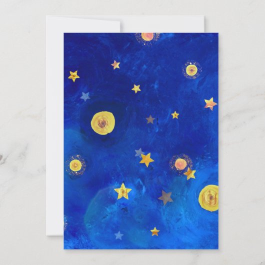 Twinkle Little Star Geslacht onthult Schattige maa Kaart (Achterkant)